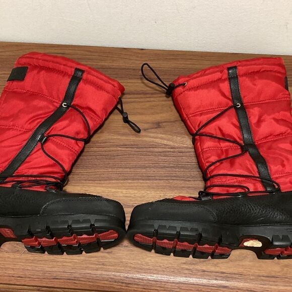 Lauren Ralph Lauren Quincy Nylon/Leather Eskimo Snow/Ski Winter Boots Size 7.5 B - Picture 1 of 6